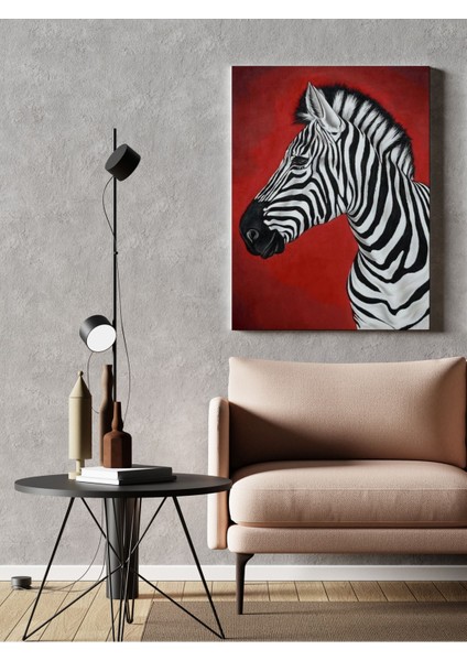 Kanvas Tablo Kırmızı Zebra Figürlü 272 fiyatları