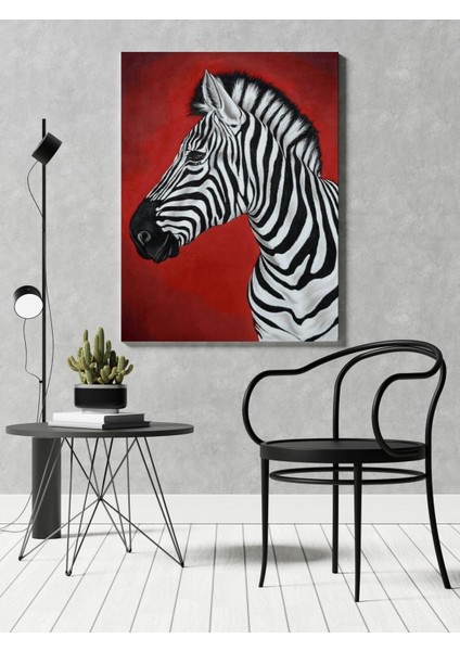 Kanvas Tablo Kırmızı Zebra Figürlü 272 fırsatları