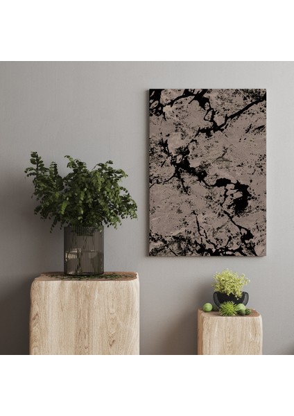 Kanvas Tablo Bej Siyah Mermer Desen 228 fiyatları
