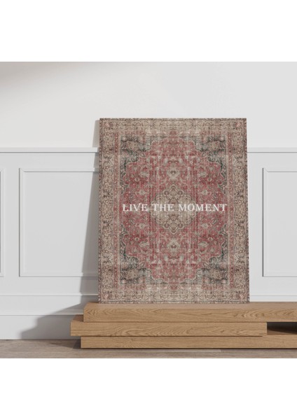 Kanvas Tablo Lıve The Moment Vintage Temalı 112