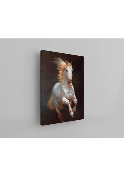 Kanvas Tablo Beyaz At Temalı 81 fiyatları