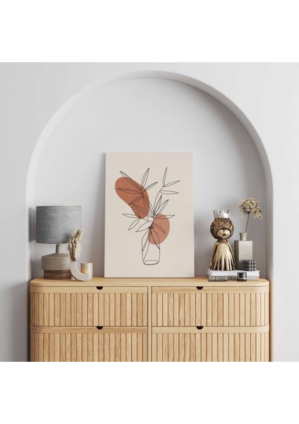 Kanvas Tablo Vazoda Çiçekler Temalı 59