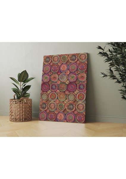 Kanvas Tablo Çok Renkli Spiral Simge Temalı 131
