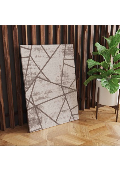 Kanvas Tablo Geometrik Temalı Kahve Bej 42
