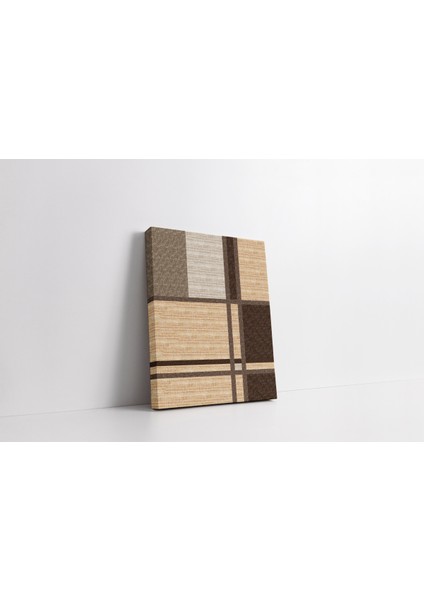 Kanvas Tablo 512 Natural Kahve Bej Krem Çizgili 225
