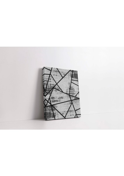 Kanvas Tablo Geometrik Temalı Siyah Gri 43 fiyatları
