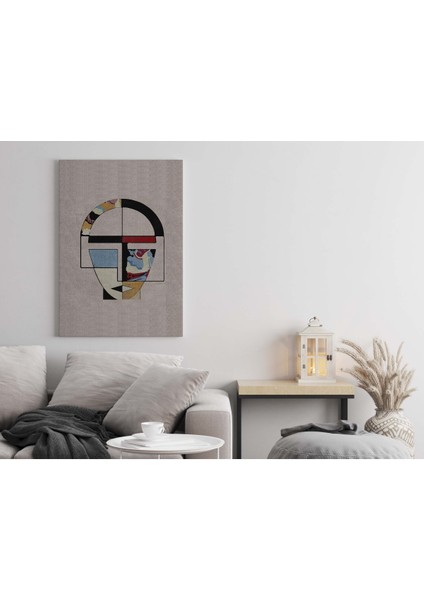 Kanvas Tablo 1125 Oscar Bej Pastel Renk Yüz Figürlü 153