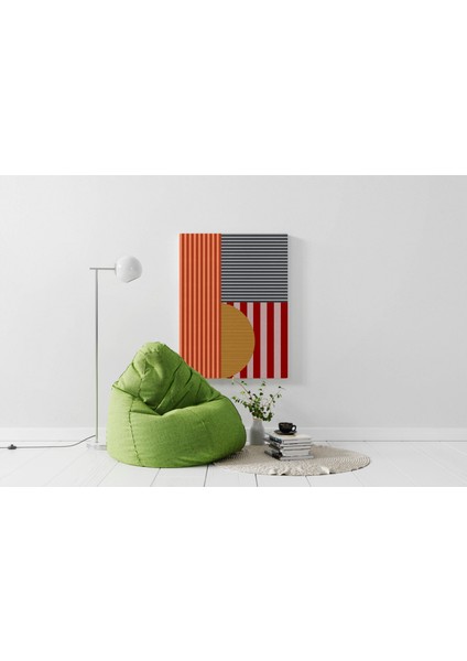 Kanvas Tablo 1107 Geometrik Avrupa Stili Çok Renkli 119