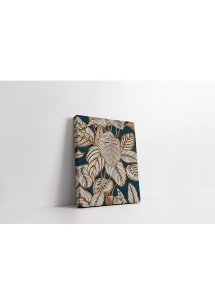 Kanvas Tablo 1111 Botanik Temalı Gri Sarı 278