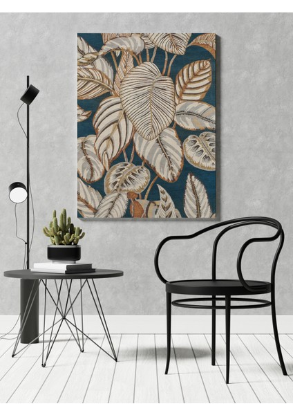 Kanvas Tablo 1111 Botanik Temalı Gri Sarı 278 modelleri