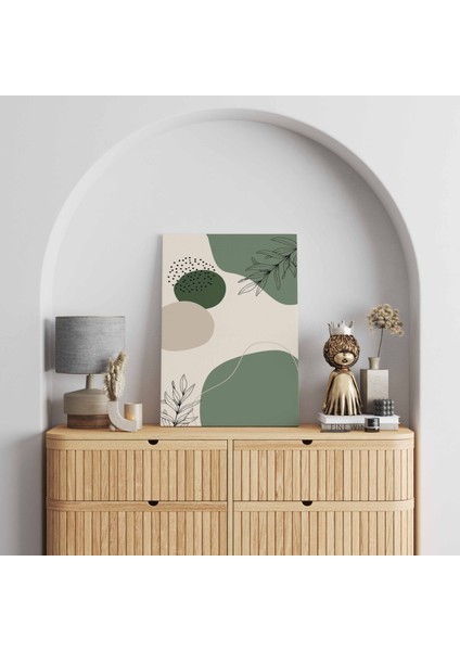 Kanvas Tablo Doğa ve Zeytin Dalı Temalı Yeşil 61