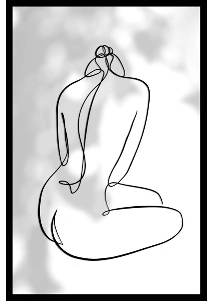 Kanvas Tablo Siyah Beyaz Nü Kadın Temalı 28 fiyatları