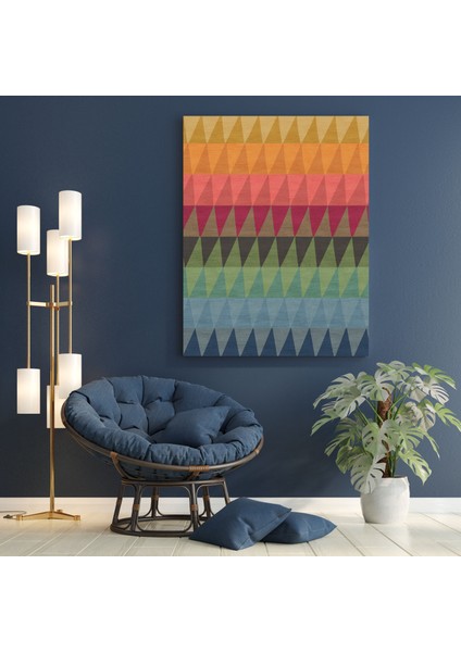 Kanvas Tablo 1231 Çok Renkli Pastel Tonlarda Geometrik BASKILI 262 fiyatları