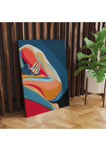 Kanvas Tablo Soyut Tema Baskılı Çok Renkli 24