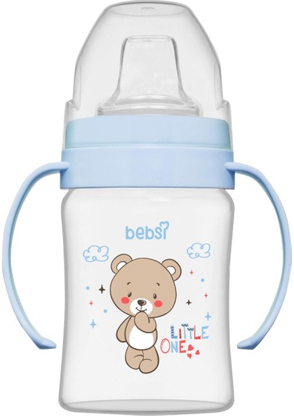 Kulplu Akıtmaz Bardak 150 ml - Mavi