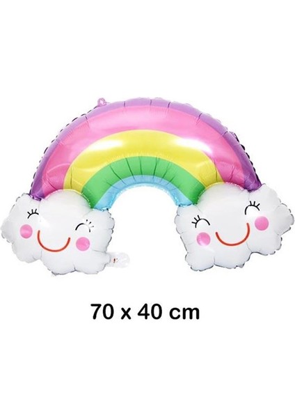Unicorn Kedi Kitty Rakam Konsept 6 Yaş Balon Doğum Günü Set Yaş Balon Set