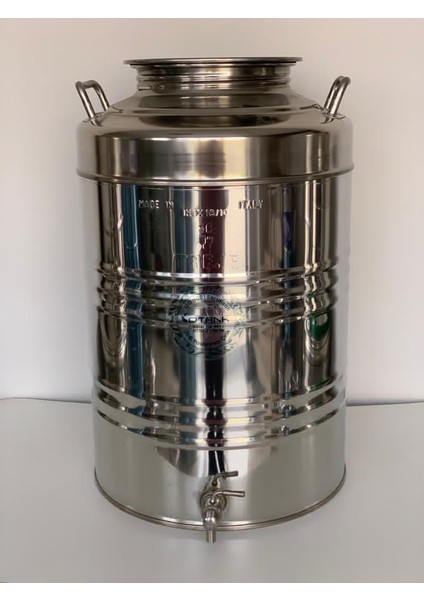 50 Lt Krom Süt ve Zeytinyağı Kabı