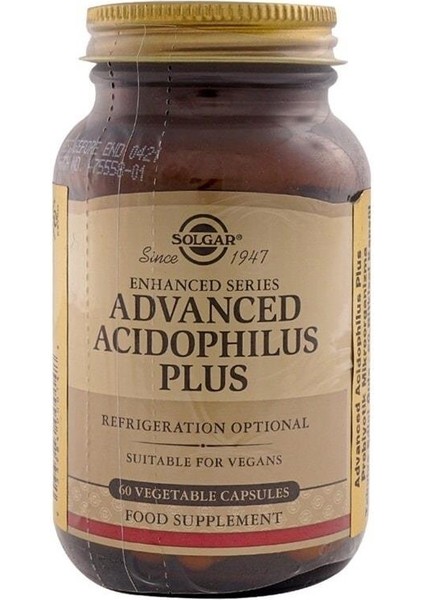 Advanced Acidophilus Plus 60 Kapsül Aptekar Healthcare
