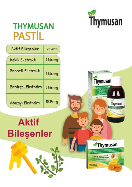 Bitkisel Pastil Kekik Zencefil Zerdeçal 24 Lü fırsatları