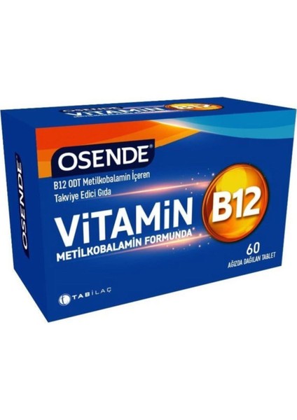 Tab Ilaç Osende Vitamin B12 60 Ağızda Dağılan Tablet