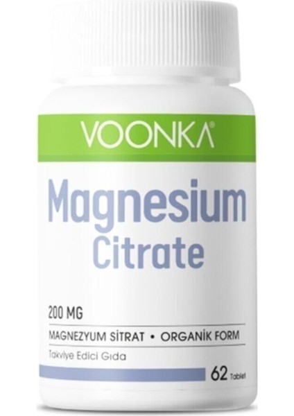 Magnesium Citrate 200 Mg 62 Tablet