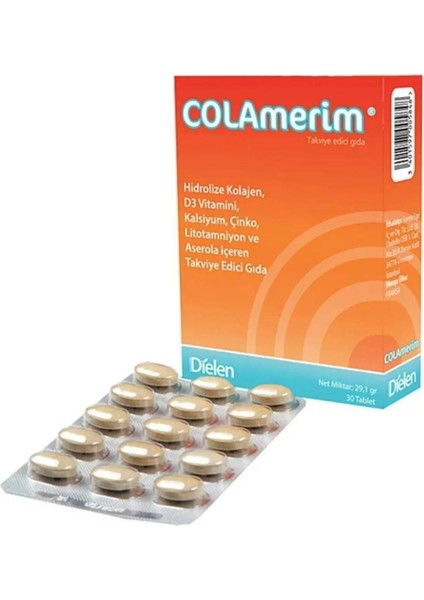 Peptiline Colamerim Takviye Edici Gıda 30 Tablet