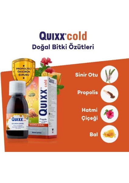 Quıxx Cold Propolis Şurup 100 ml 3 Adet modelleri