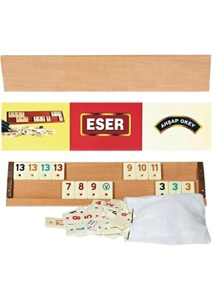 Oyun Eser Ahşap Okey Takımı