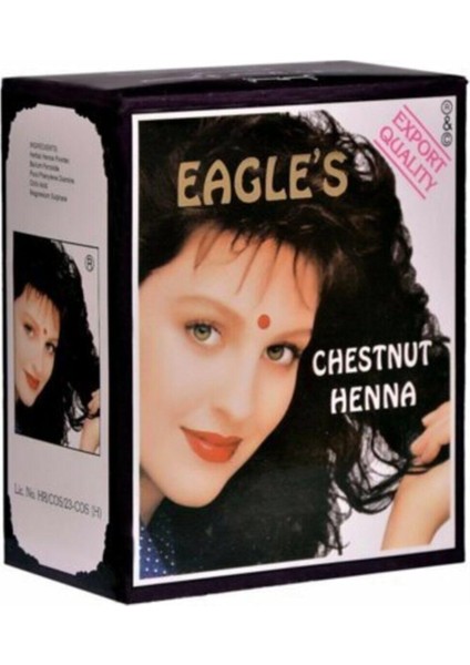Sakız Ağ Eagle's Chestnut Henna Kestane Rengi Hint Kınası 6'lı Kutu