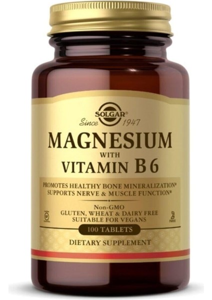 Magnesium With Vitamin B6 100 Tablet