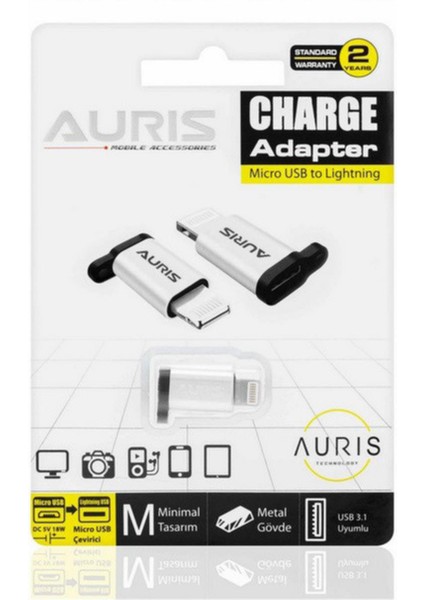 Micro USB To Lightning Dönüştürücü ARS-AD04