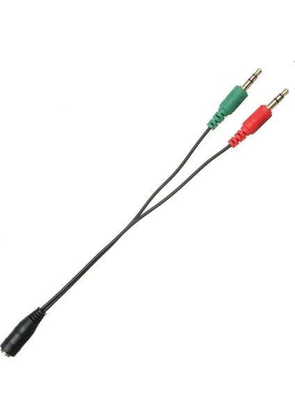 3.5mm Kulaklık Jack ve Mikrofon Çevirici Adaptör SYX-C119 Siyah