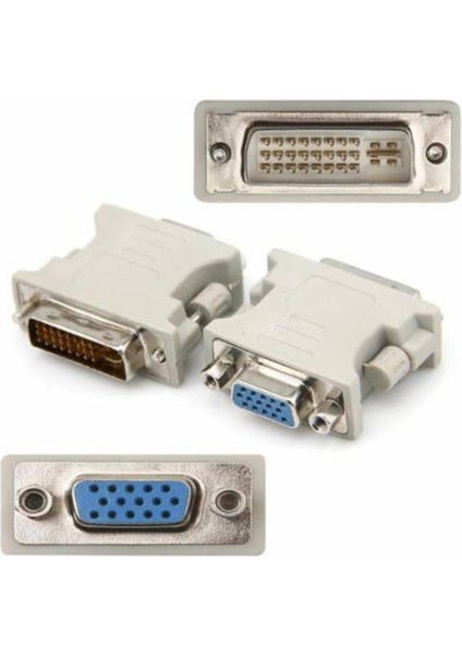 DVI VGA Adaptör Çevirici 24 5 24 5 Dvı To VGA Çoğaltıcı Adaptör Aparat