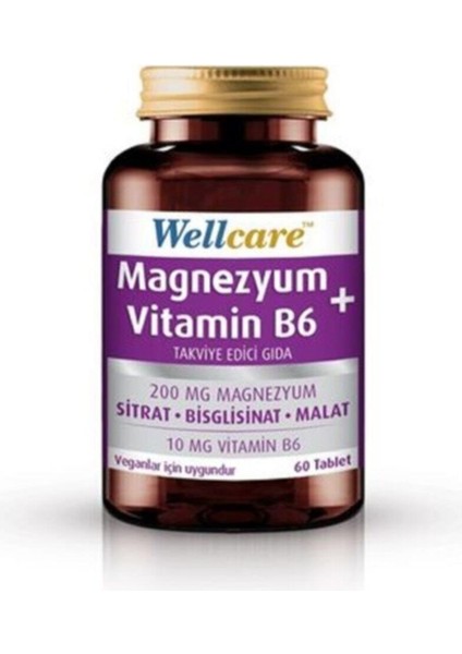 Magnezyum + Vitamin B6 60 Tablet