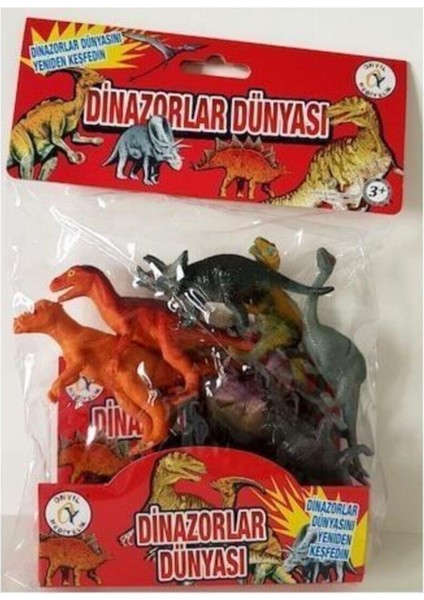 Animal World Poşette Oyuncak Dinazorlar Mini Dinozorlar Dünyası