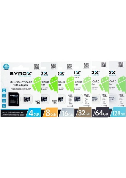 Syrox MC16 Microsd 16GB Hafıza Kartı