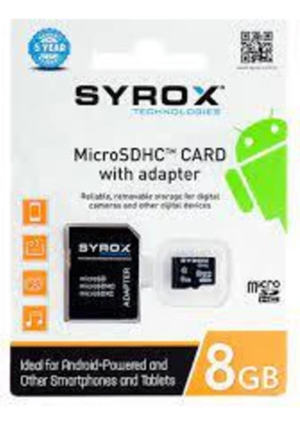 Mc8 8gb Microsd Adaptörlü Hafıza Kartı