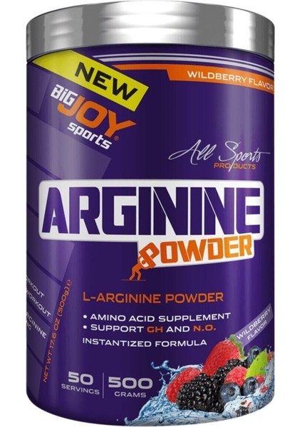 Bigjoy L-Arginine Powder 500GR Orman Meyveleri