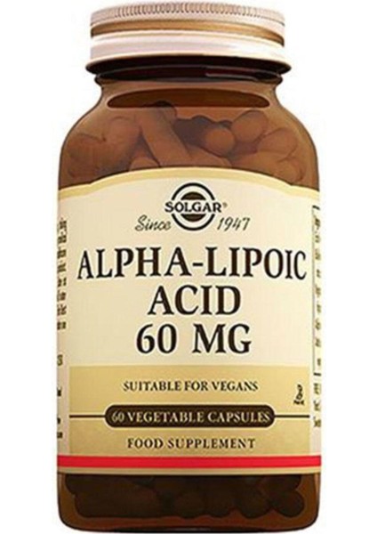 Alpha Lipoic Acid 60 Mg 30 Kapsül