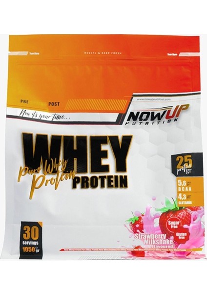 Nowup Nutrıtıon Whey Protein / Strawberry Milkshake 1050 gr