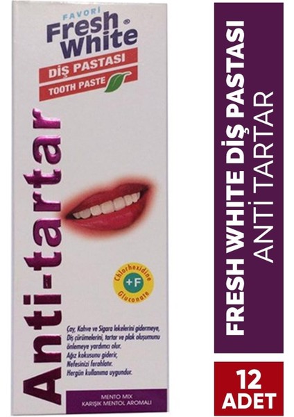 Diş Pastası 90 gr Anti Tartar**12 Adet