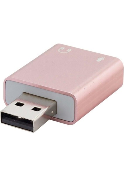 Ses Kartı 7.1 USB Ses Kartı Pembe Sound Card USB 7.1 HN2218