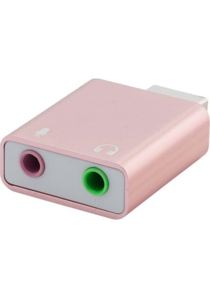 Ses Kartı 7.1 USB Ses Kartı Pembe Sound Card USB 7.1 HN2218