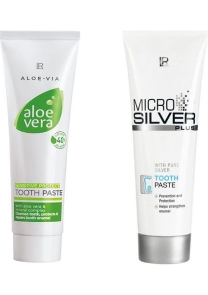 Microsilver Plus Diş Macunu 75 ml + Aloe Vera Gel Diş Macunu 100 ml