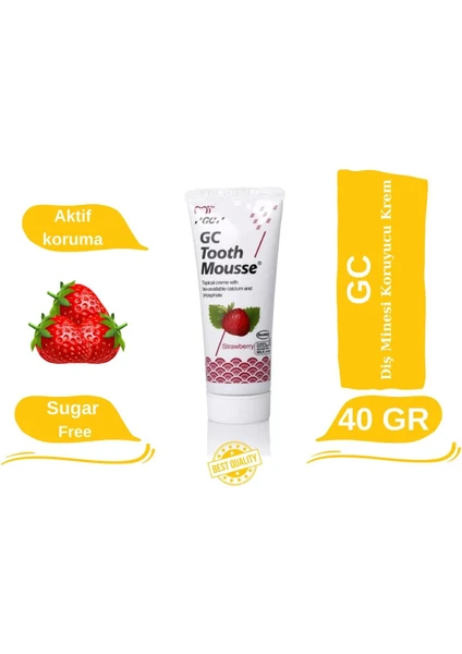 Gc Tooth Mousse Çilek Aromalı 40 gr