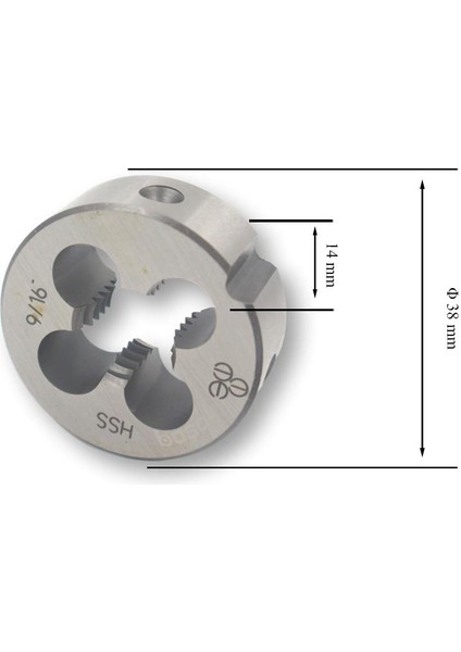 W 9/16 Pafta Normal Vidalı Hss Dın 223/B fiyatları