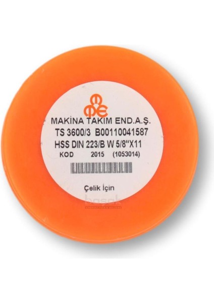 W 5/8 Pafta Normal Vidalı Hss Dın 223/B
