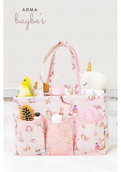 Arma Baby's Baby Girl Pembe Bebek Bakım Çantası
