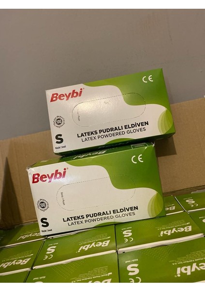 Lateks Pudralı Eldiven (S Beden) 100'LÜ 20 Paket fiyatları