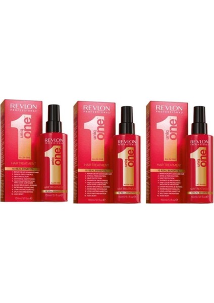 3x Uniq One 10 Etkili Durulanmayan Sprey Maske 150ML